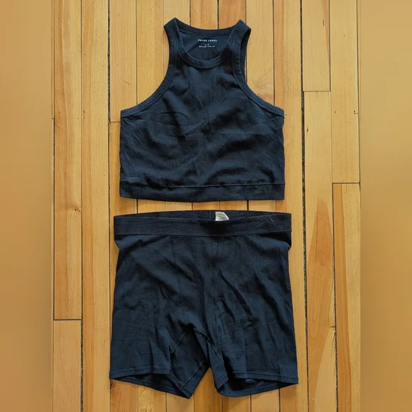 Paper Label Tank & Shorts - Picture 1 of 1